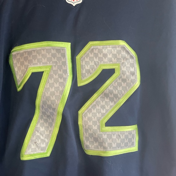 - SEATTLE SEAHAWKS # 72 BENNETT short sleeve jersey size L - Picture 3 of 6